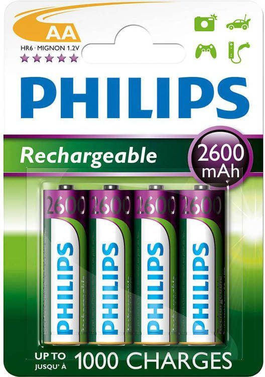 Philips Oplaadbare AA Batterij R6B4B260/10