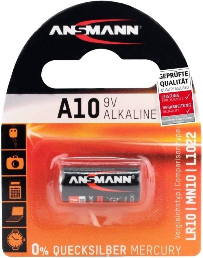 Ansmann Oplaadbare Batterij Alkaline 9v A10/lr10