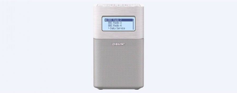 Sony XDRV1BTDB.EU8 draagbare DAB/DAB+ wekkerradio wit