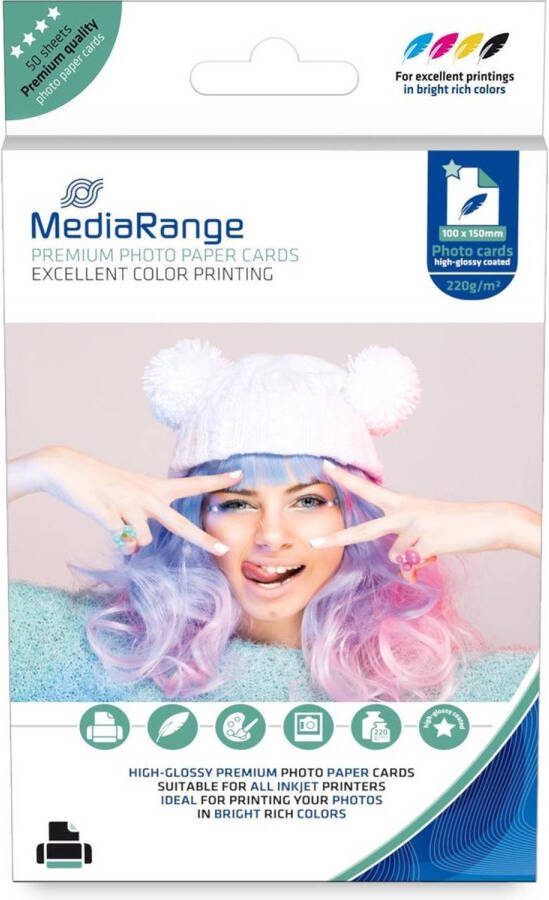 Inktmedia ® Foto Papier 10x15 High Glossy 50 Vel 150 Grams