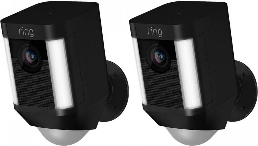 Ring SPOTLIGHT CAM BATTERY BLACK DUOPACK beveiligingscamera