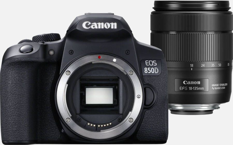 Canon EOS 850D + EF S 18 135mm f/3.5 5.6 IS USM lens