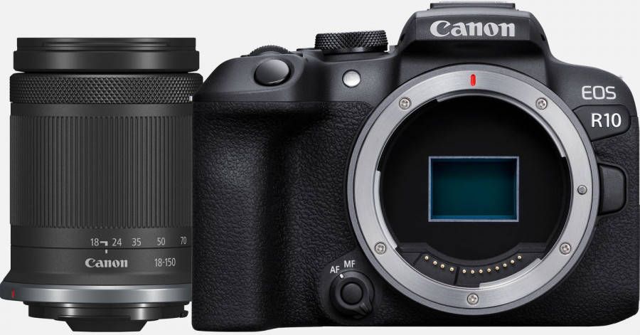 Canon EOS R10 systeemcamera en RF S 18 150mm F3.5 6.3 IS STM lens