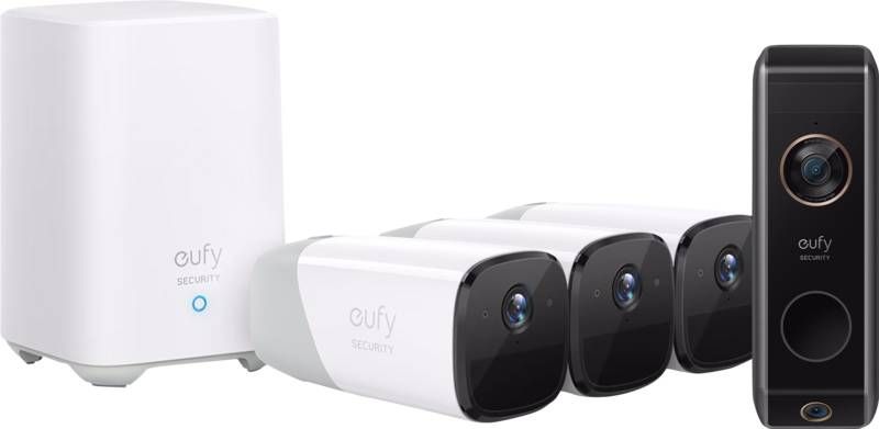 Eufy cam 2 Pro 3 pack + Video Doorbell Dual 2 Pro
