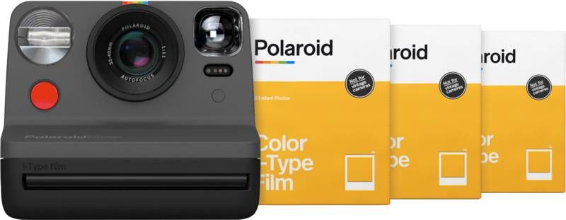Polaroid Now Zwart + Color Instant film for I type