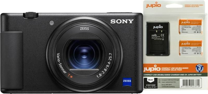 Sony ZV 1 Vlog + Jupio NP BX1 Battery Kit