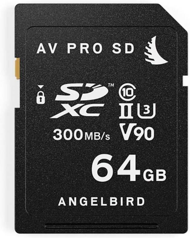 Angelbird AVpro SDXC UHS II V90 MK2 64GB SD kaart voor camera