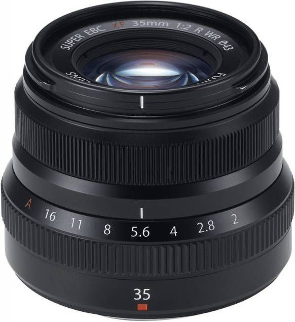 Fujifilm XF portret lens 35 mm F2.0 WR Zwart