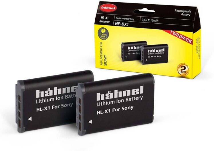Hahnel HL X1 2 pak voor o.a Sony RX 100 serie, HX99