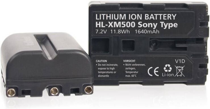 Hahnel HL XM500 accu voor Sony NP FM500