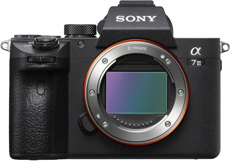 Sony Systeemcamera ILCE 7M3B Alpha 7 III E Mount Exmor R CMOS full frame sensor, 7, 5 cm(3 inch)touchscreen, 2 kaartslots, NFC, bluetooth, wifi(wifi ), enkel behuizing
