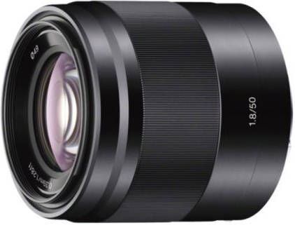 Sony Objectief SEL 50F18 E Mount standaard vaste brandpuntsafstand E 50 mm F1.8, OSS, APS C