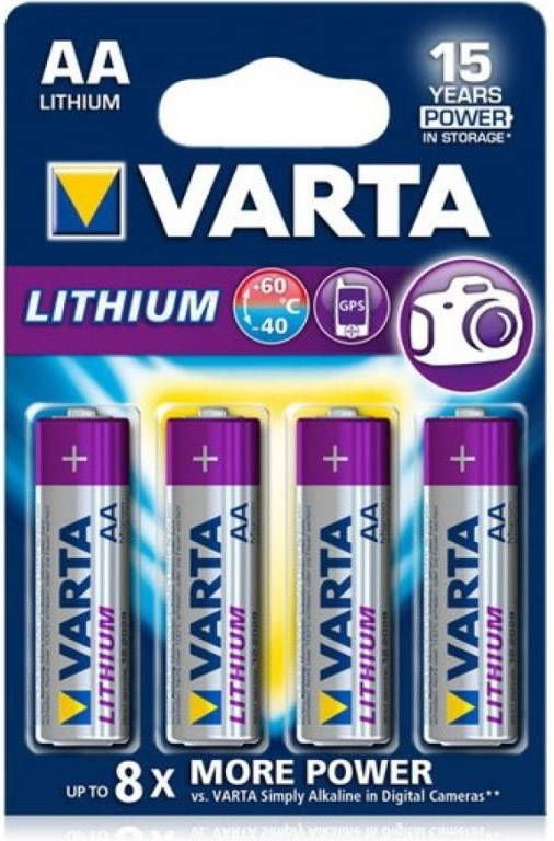 Varta Lr06 Professionnal Lithium 15v 4 X Aa 6106301404