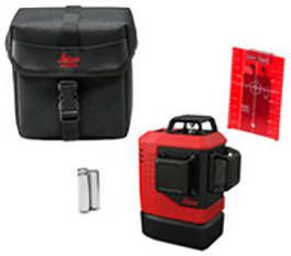 Leica Lino L6Rs Kruislijnlaser Incl. Laserdoelplaat In Tas Rood