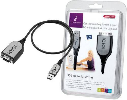 Sitecom CN-104 USB to serial cable – 60cm