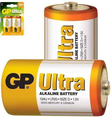 GP Alkaline batterijen Battery D Size LR20 3012530