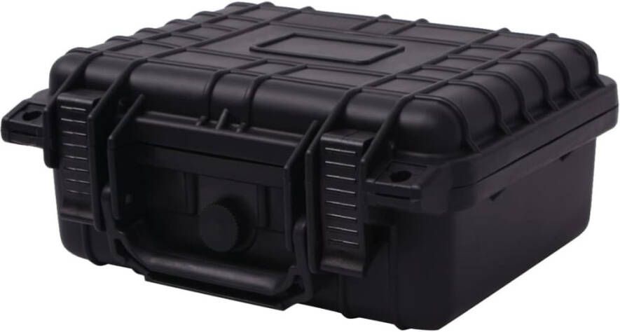 VIDAXL Beschermende materiaalkoffer 27x24, 6x12, 4 cm zwart