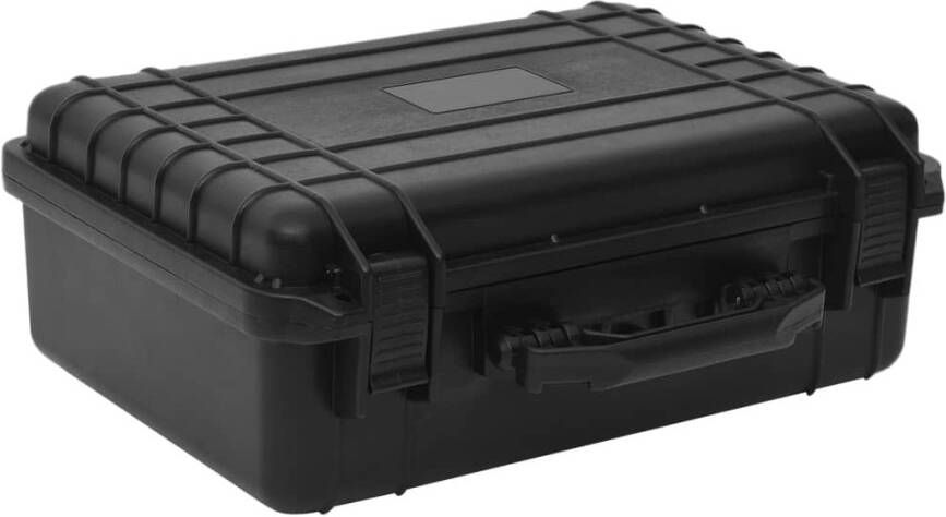 VIDAXL Flightcase draagbaar 47x36x18 cm PP zwart