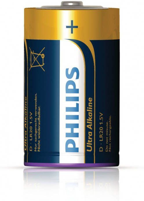 Philips Batterij LR20E2B/10