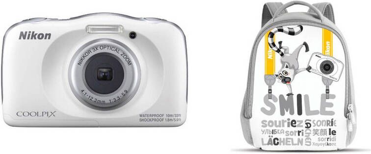 Nikon compact camera COOLPIX W150 Wit Rugzak kit